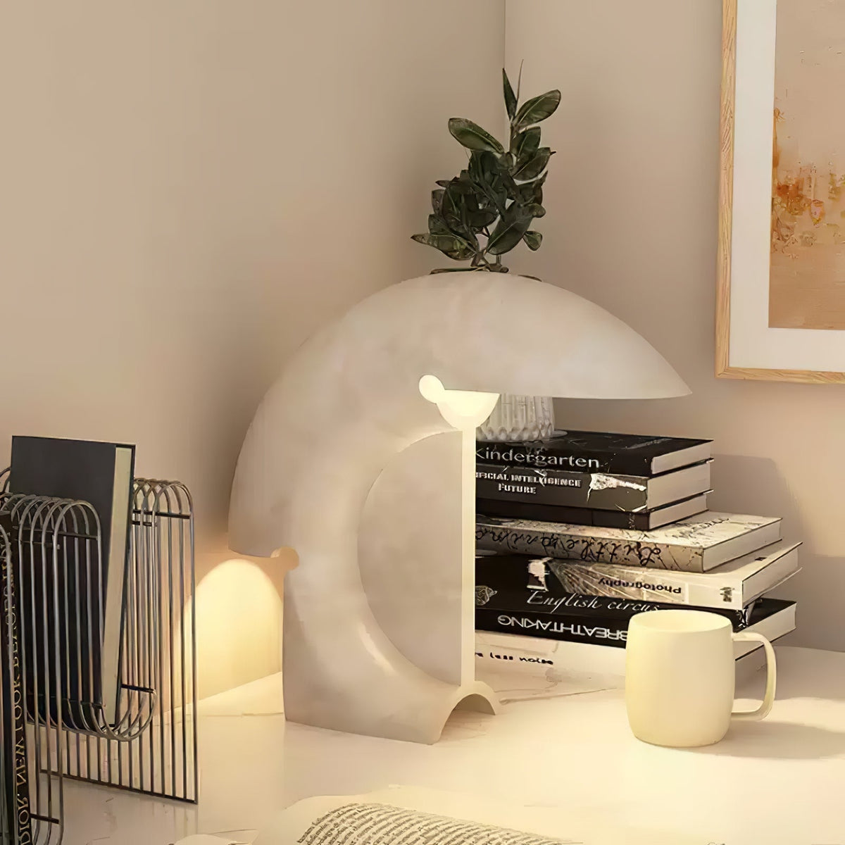Emmy Modern Marble Table Lamp