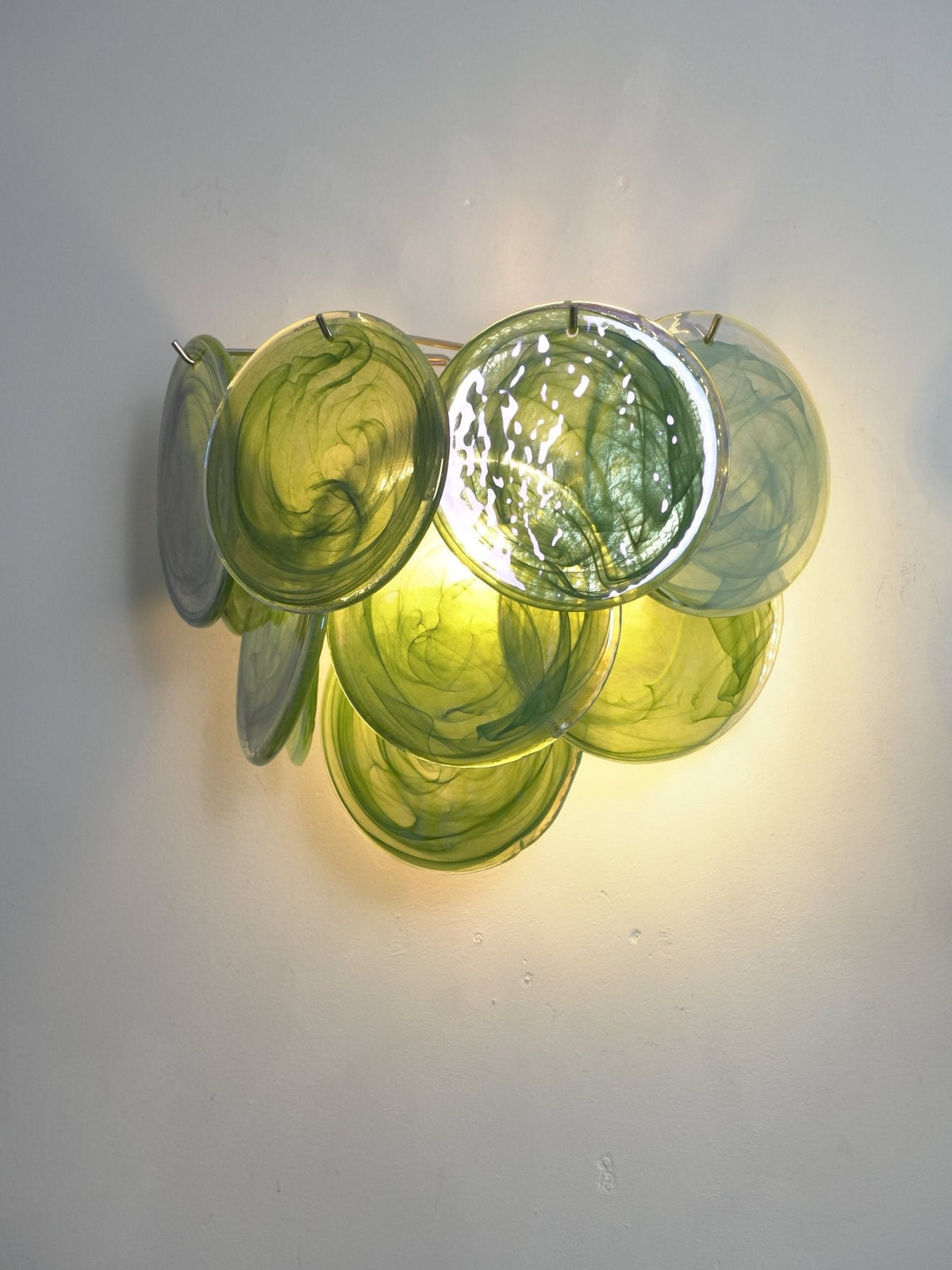 Orlaridge Disc Glass Indoor Wall Light