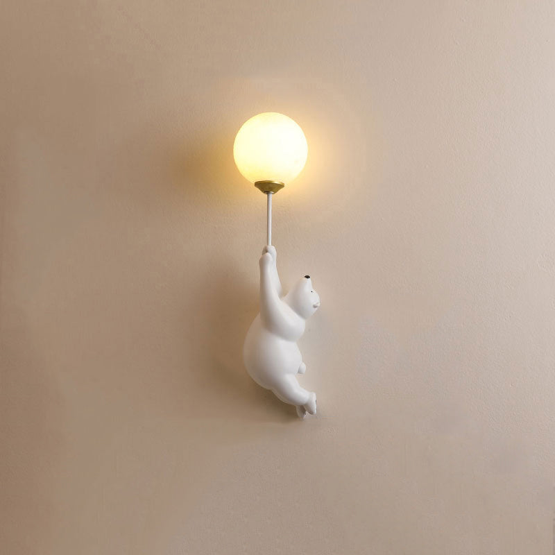 Aria Wall Reading Lamp Bear Balloon Children Bedroom/Bedside/Study - Neutral Decor