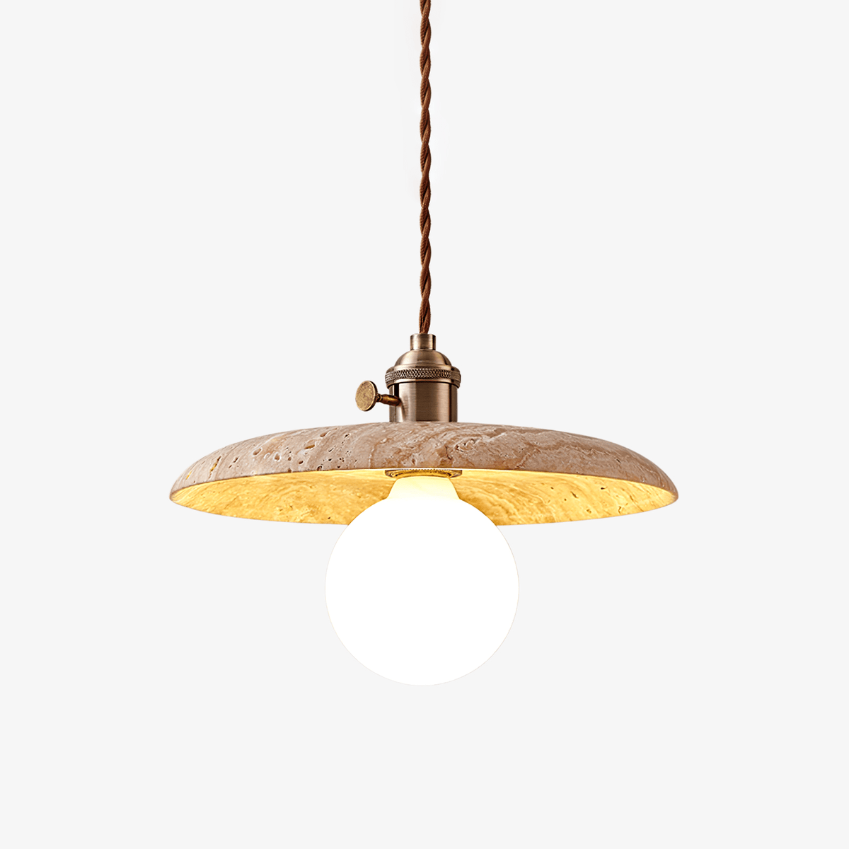 Tavaora Minimalist Travertine Pendant Light