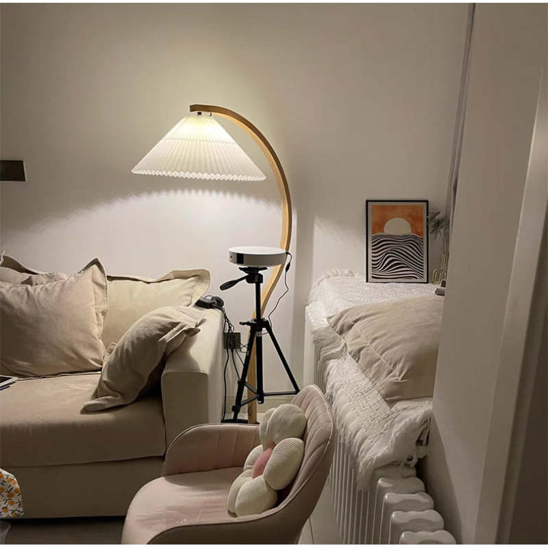 Ritta Floor Lamp Caprani Unique LED Wood Bedroom/Living Room - Neutral Decor