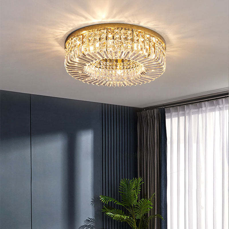 Kristy Luxury Flush Mount /Crystal Ceiling Light - Neutral Decor