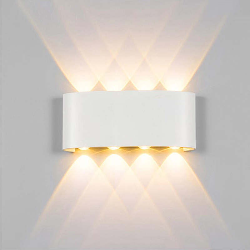 Ray Modern Rectangular Outdoor Wall Lamp Water-Wave - Neutral Decor