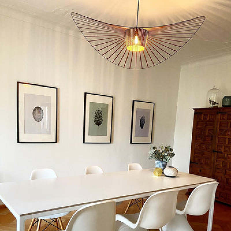 Ritta Modern Flower Fabric Pendant Light - Neutral Decor