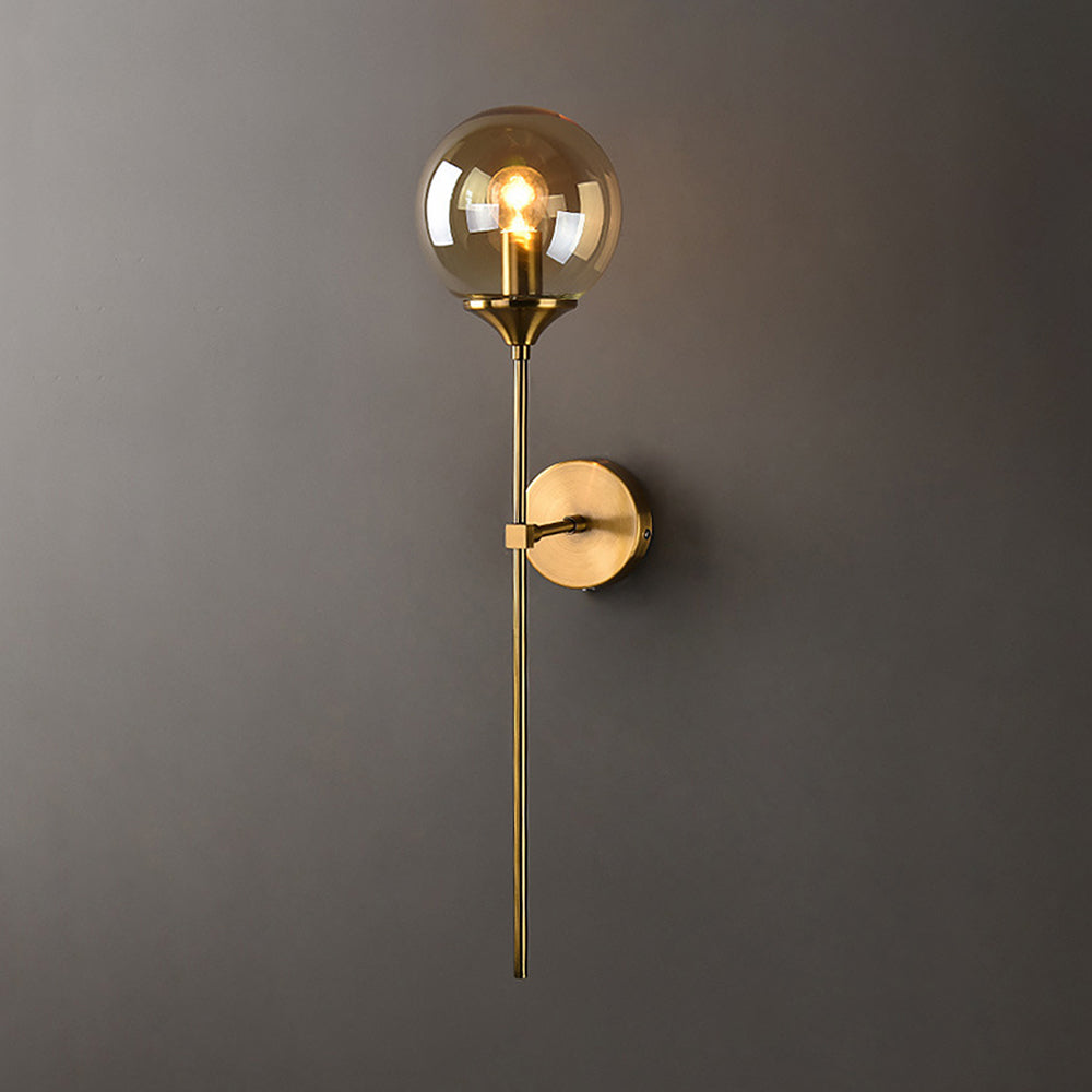 Valentina Modern Globe Glass Wall Lamp - Neutral Decor