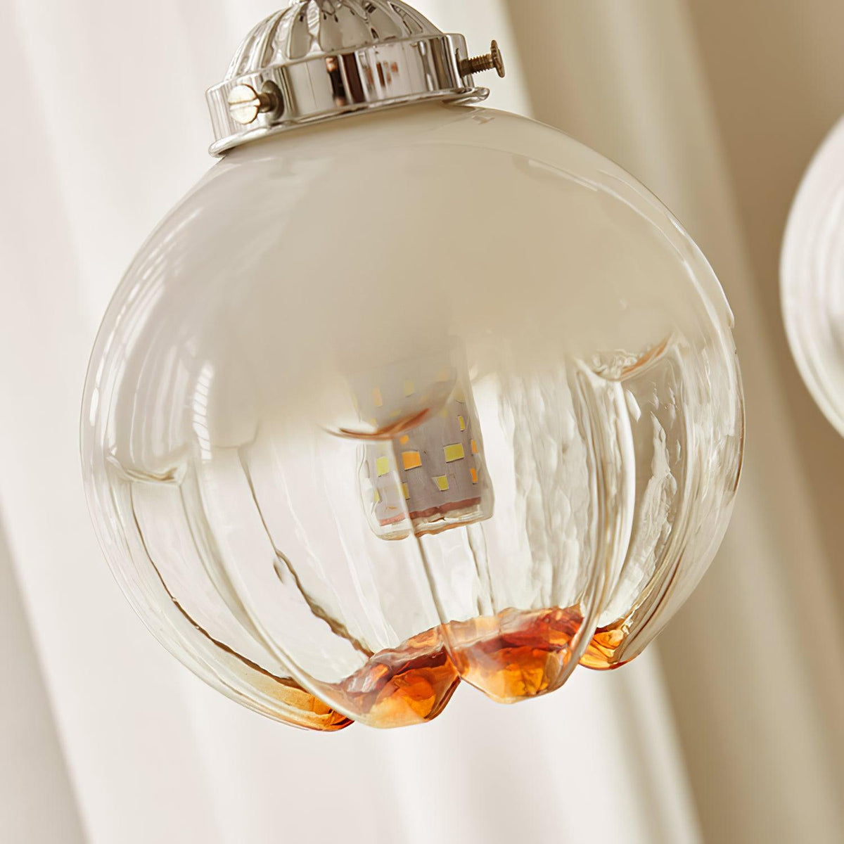 Ulliria Nordic Art Flower Walnut Glass Chandelier