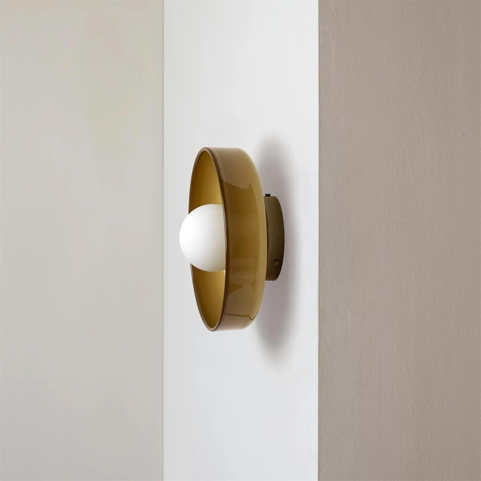 Solara Ceiling Lamp Orange Ring Playful Sculptural - Neutral Decor