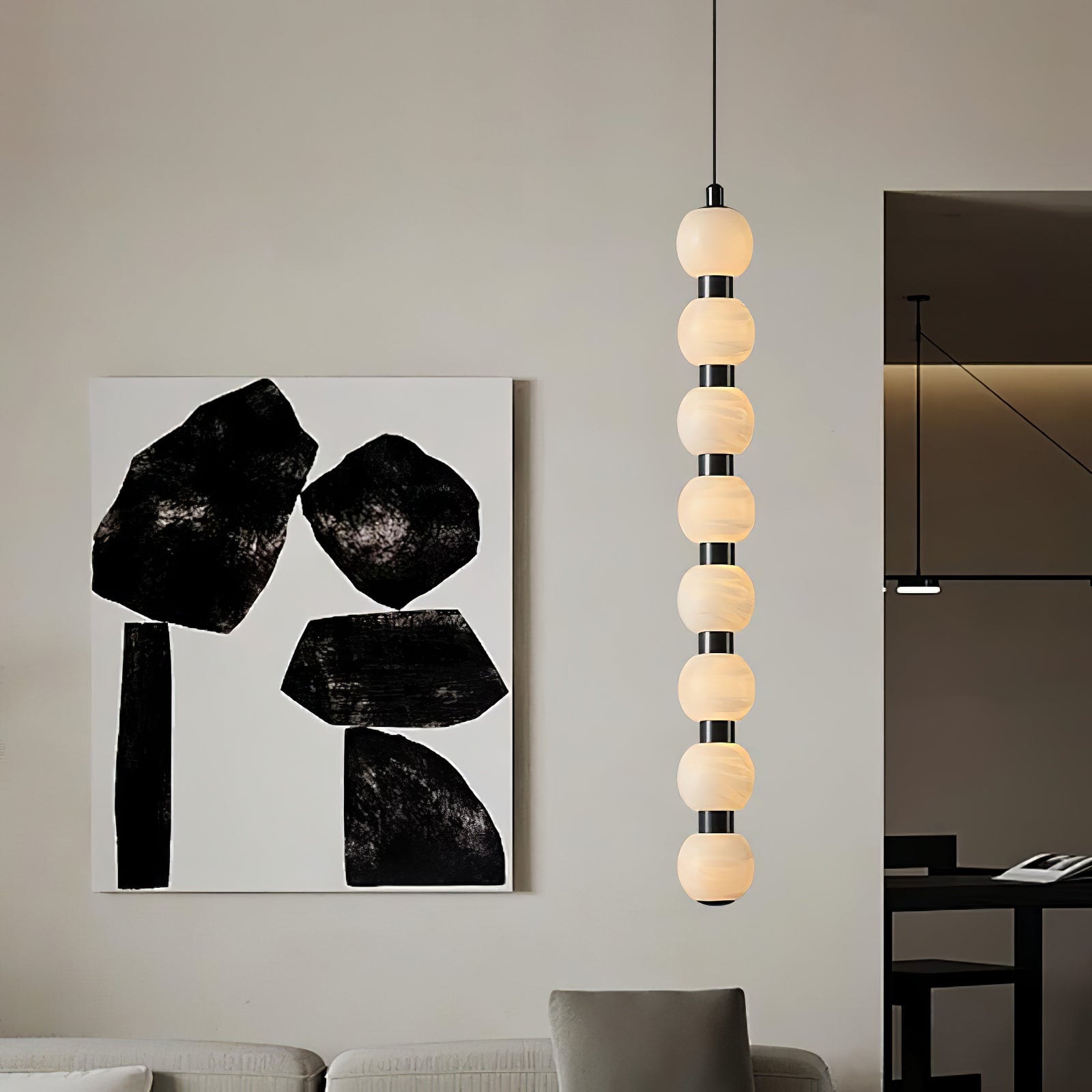 Albinaine Modern Alabaster Pendant Light