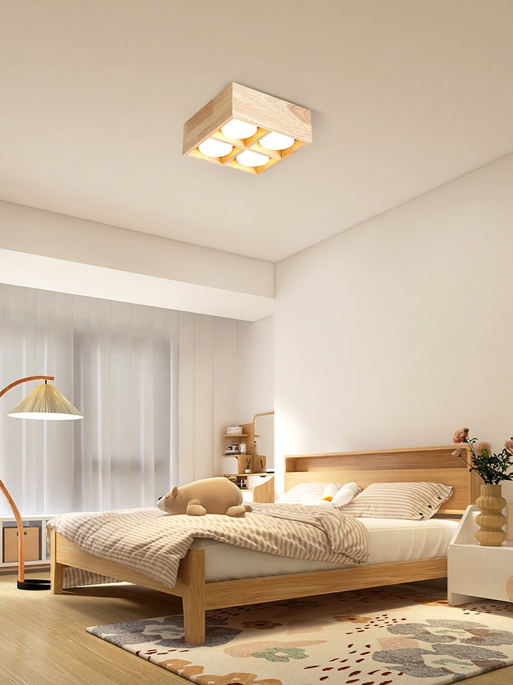 Eliza Minimalist Wood Ceiling Light