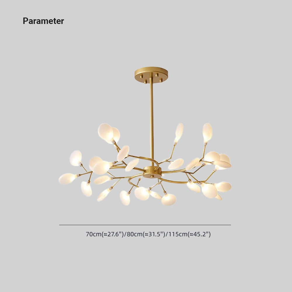 Olivia Unique Branch Firefly Art Deco Chandelier Living Room - Neutral Decor