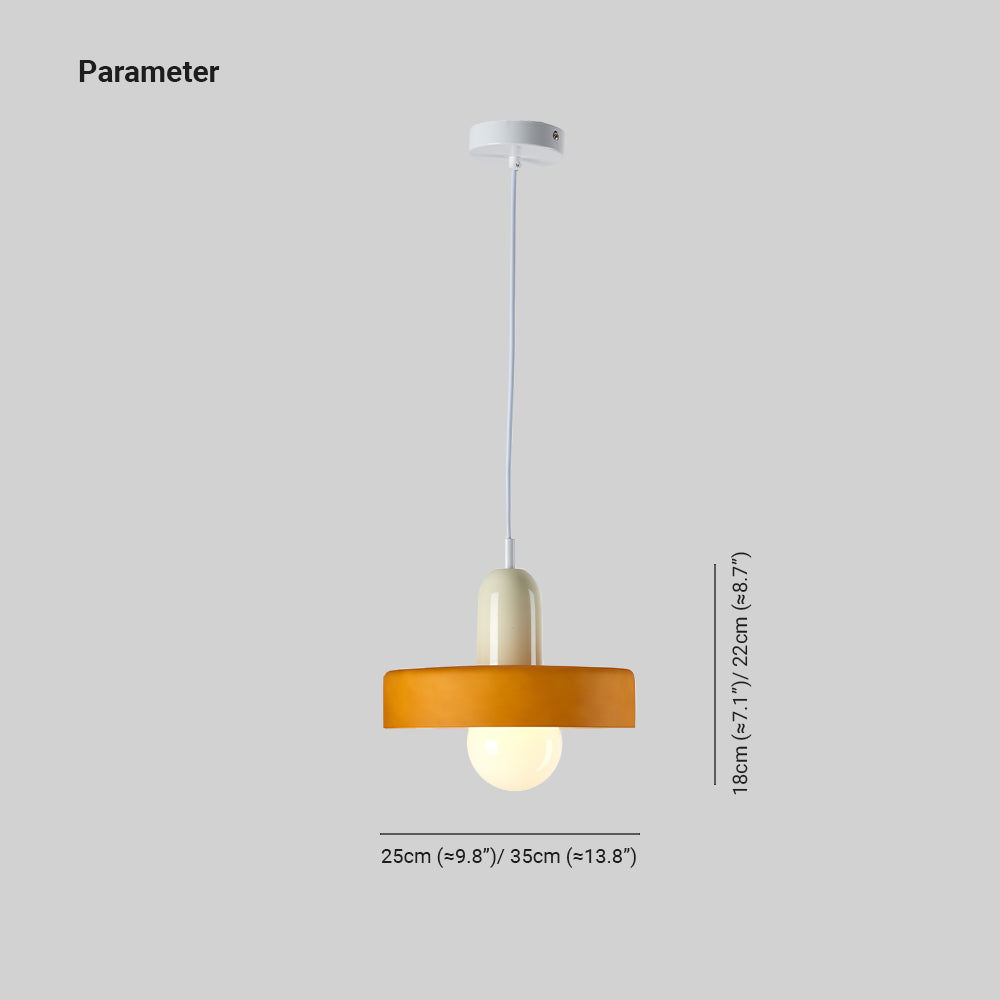 Valentina Vintage LED Glass Pendant Light, Multicolor - Neutral Decor