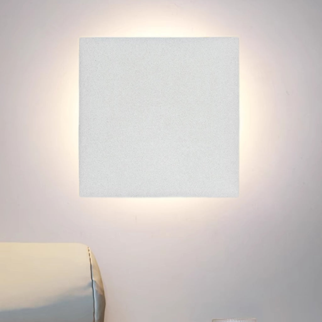 Klyne Minimalist Round/Square Outdoor Wall Lamp LED, Black/White - Neutral Decor