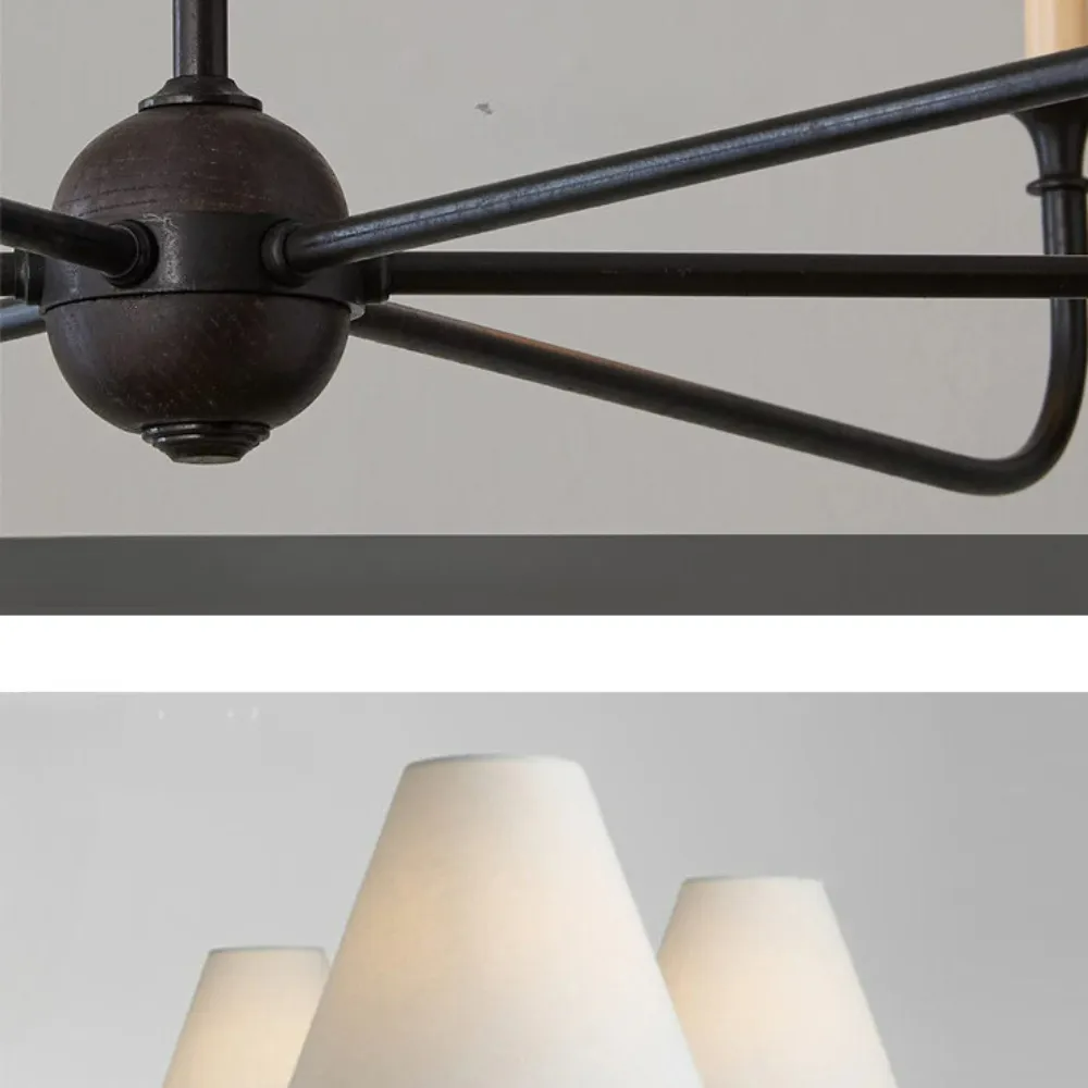 Silva Vintage Retro Chandeliers Living Room Brass - Neutral Decor
