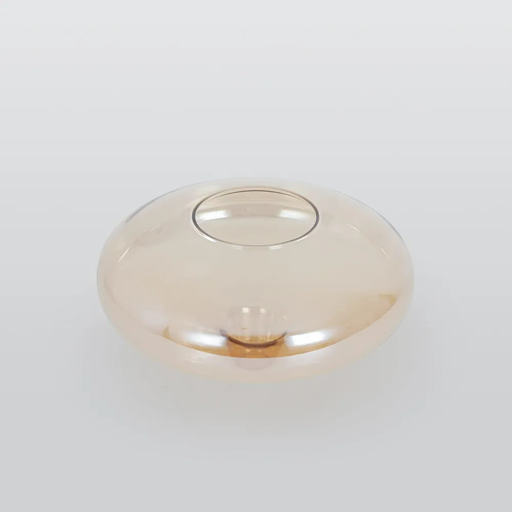 Valentina Modern Art Amber Pendant Light Glass Bedroom - Neutral Decor