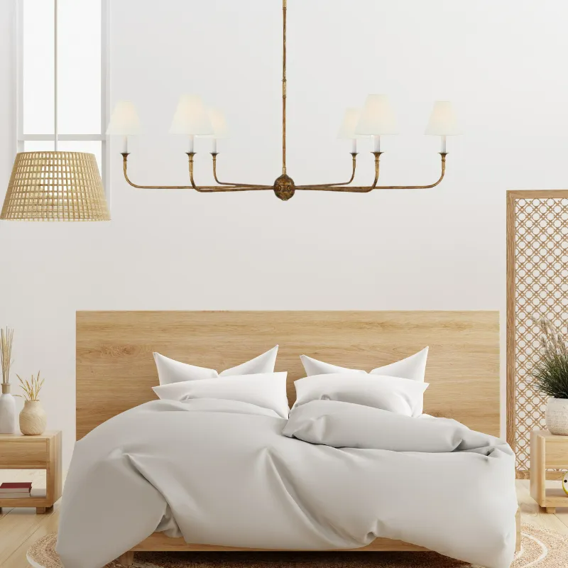 Silva Vintage Retro Chandeliers Living Room Brass - Neutral Decor