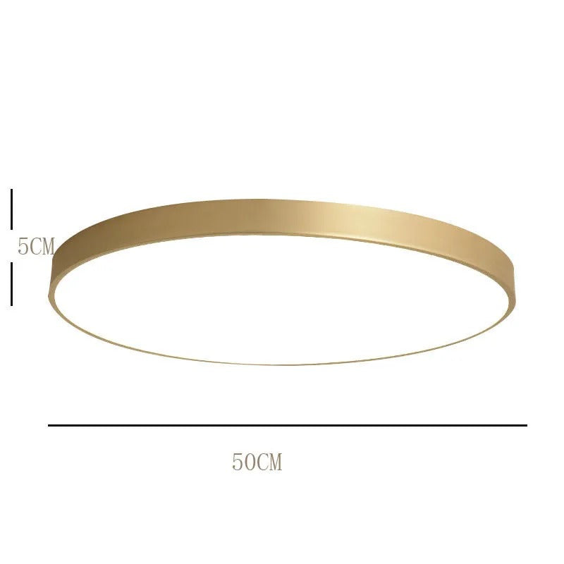 Arisha Nordic LED Round Flush Mount Ceiling Light &Acrylic - Neutral Decor