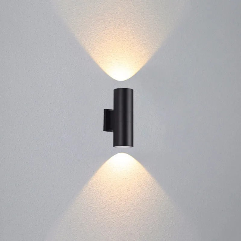 Ray Minimalist Double-headed LED Outdoor Wall Lamp Glass Garden Corridor - Neutral Decor