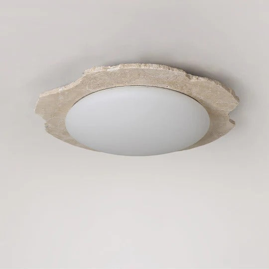 Nimbe Halo  Travertine Ceiling Light