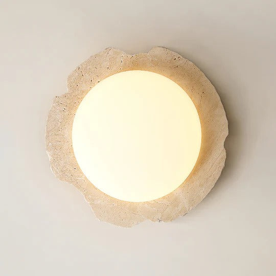 Nimbe Halo  Travertine Ceiling Light