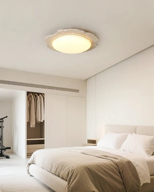 Nimbe Halo  Travertine Ceiling Light