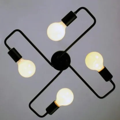 Epoch Modern Minimalist Industrial Flush Mount Ceiling Light - Neutral Decor