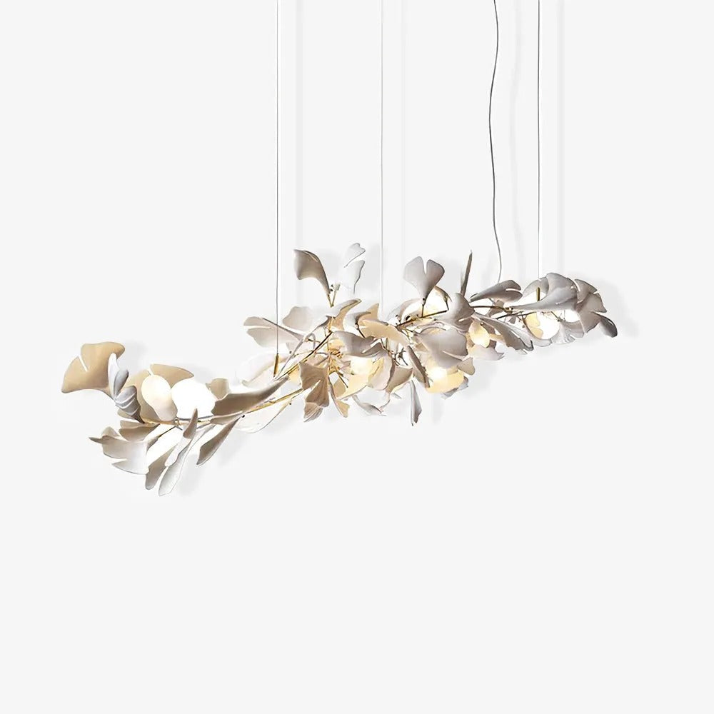 Olivia CeraFall Modern Art Deco Organic Chandelier Ceramics - Neutral Decor