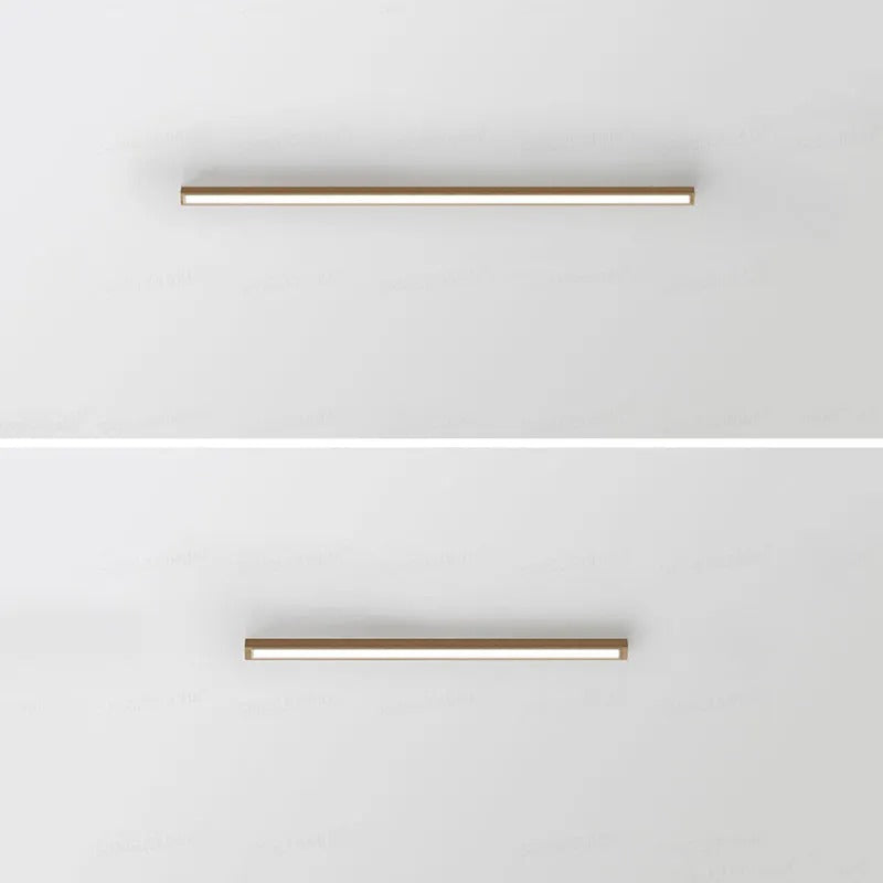 Arisha Linear Ceiling Light, Wood, 23.6"/39.4" - Neutral Decor