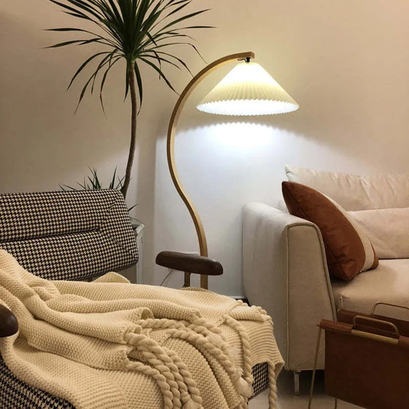 Ritta Floor Lamp Caprani Unique LED Wood Bedroom/Living Room - Neutral Decor