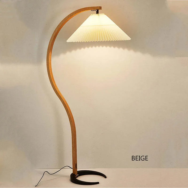 Ritta Floor Lamp Caprani Unique LED Wood Bedroom/Living Room - Neutral Decor