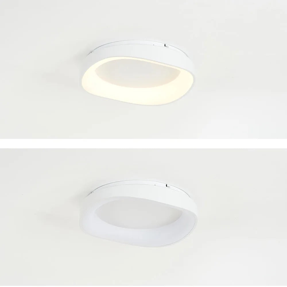 Arisha Modern Wave Flush Mount Ceiling Light Living Room - Neutral Decor