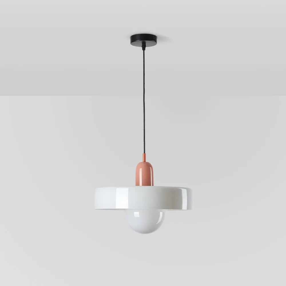 Valentina Vintage LED Glass Pendant Light, Multicolor - Neutral Decor