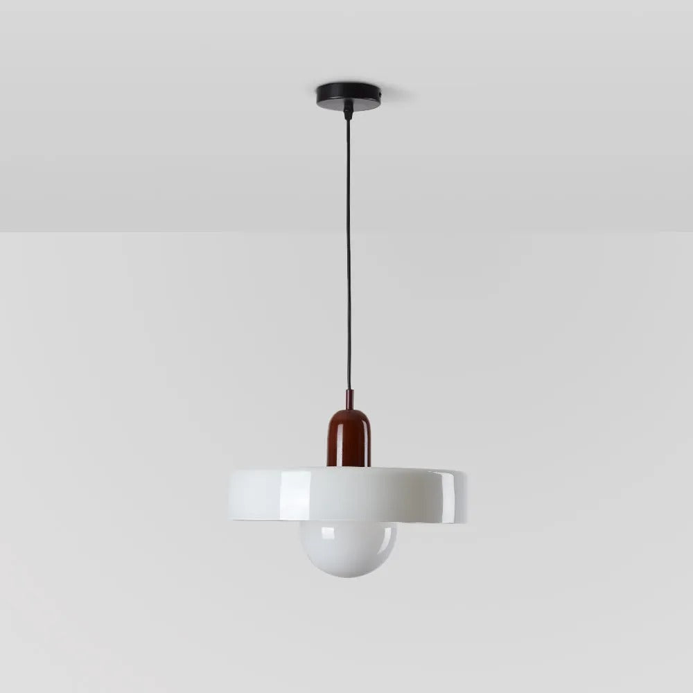 Valentina Vintage LED Glass Pendant Light, Multicolor - Neutral Decor