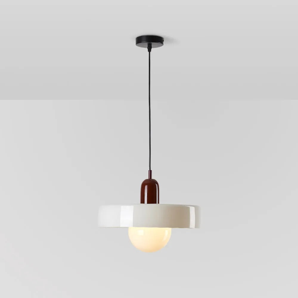 Valentina Vintage LED Glass Pendant Light, Multicolor - Neutral Decor