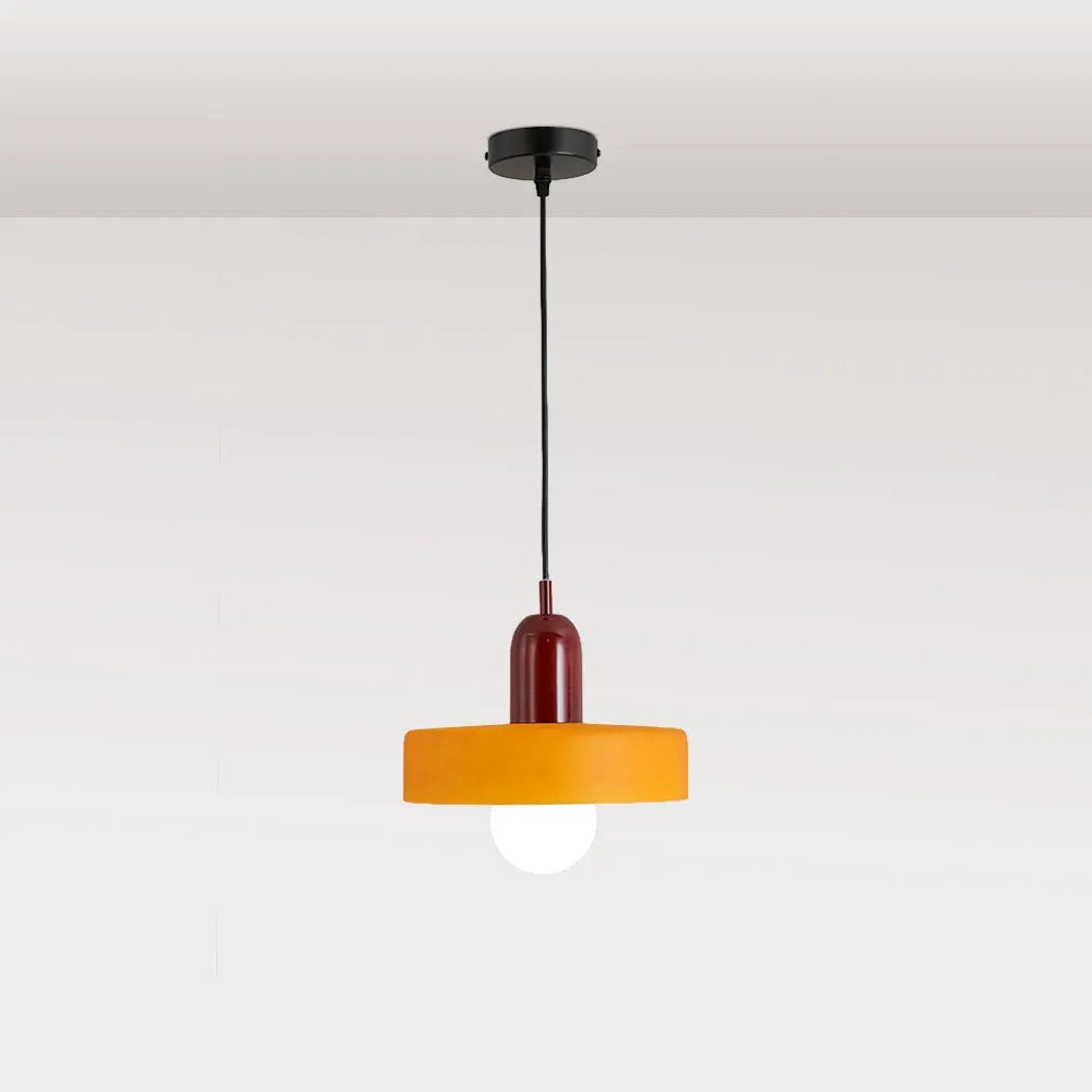 Valentina Vintage LED Glass Pendant Light, Multicolor - Neutral Decor