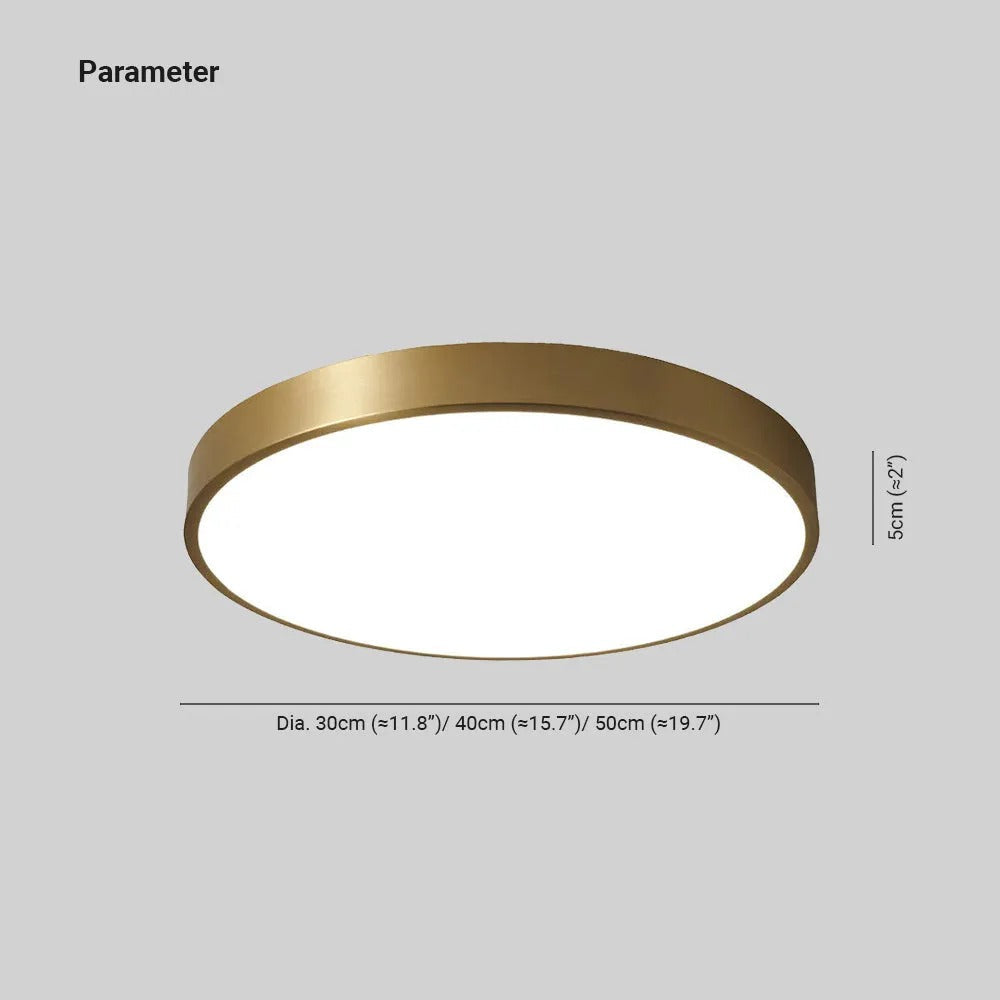 Arisha Nordic LED Round Flush Mount Ceiling Light &Acrylic - Neutral Decor