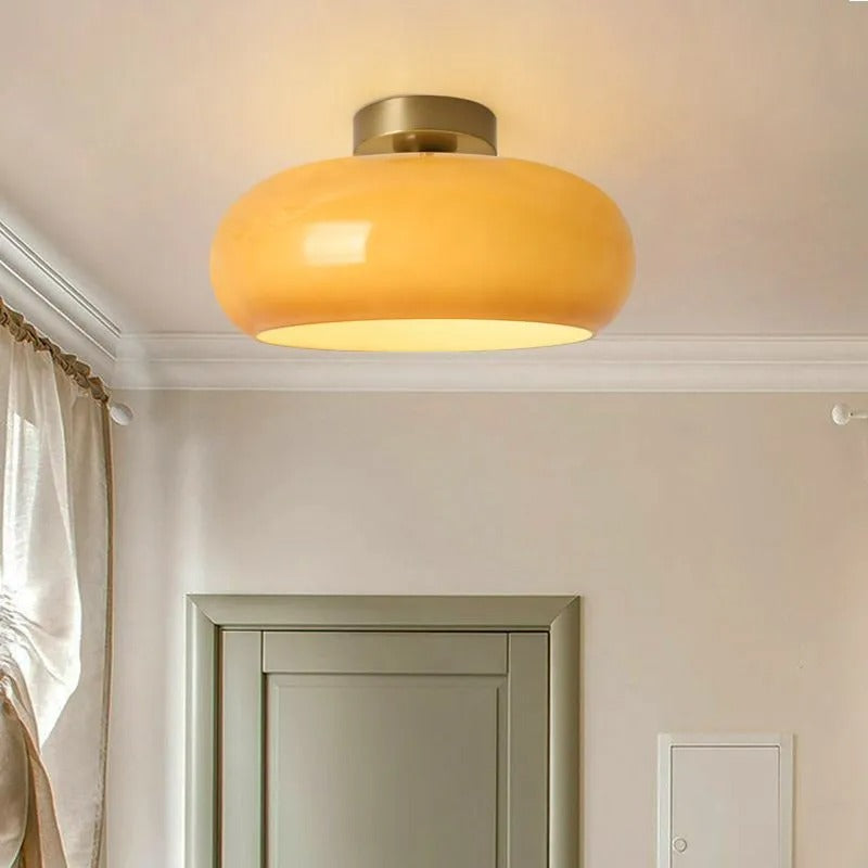 Valentina Modern Designer Round Flush Mount Ceiling Light - Neutral Decor