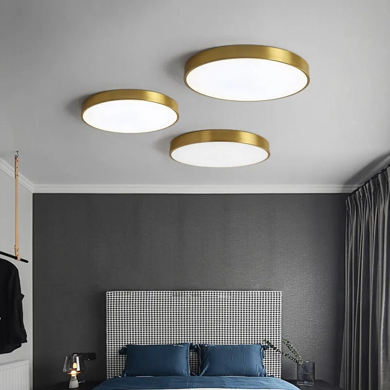Arisha Nordic LED Round Flush Mount Ceiling Light &Acrylic - Neutral Decor