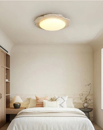 Nimbe Halo  Travertine Ceiling Light