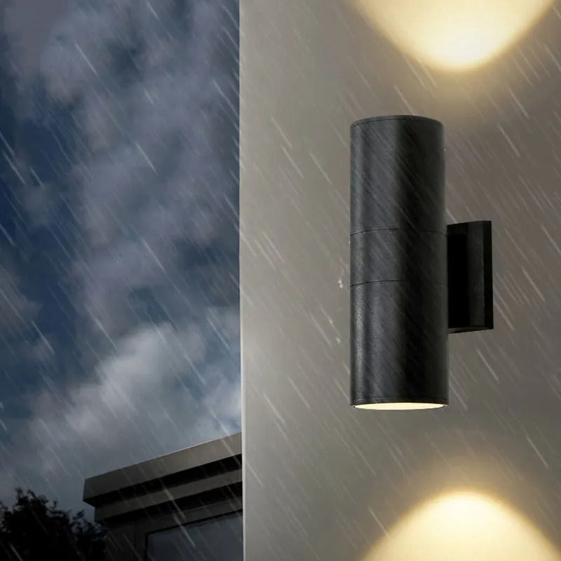 Ray Minimalist Double-headed LED Outdoor Wall Lamp Glass Garden Corridor - Neutral Decor