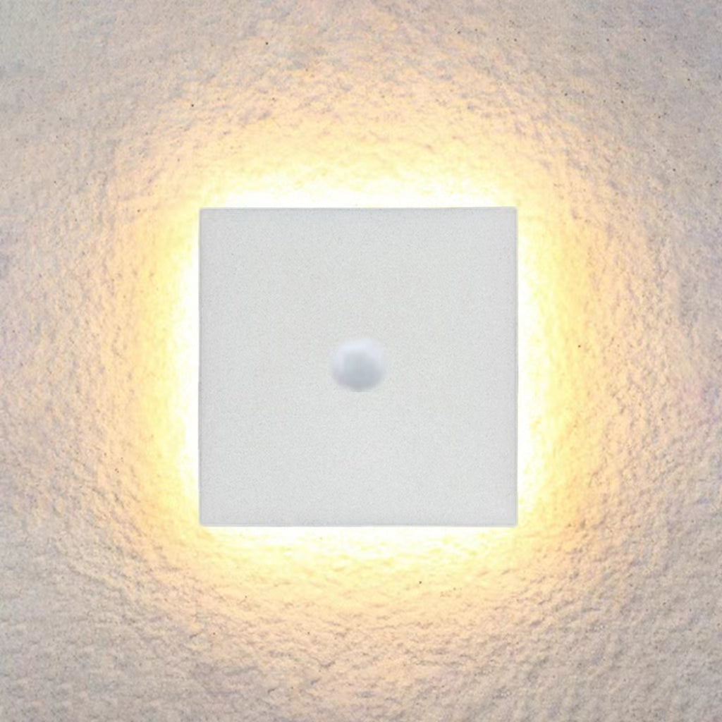 Klyne Minimalist Round/Square Outdoor Wall Lamp LED, Black/White - Neutral Decor