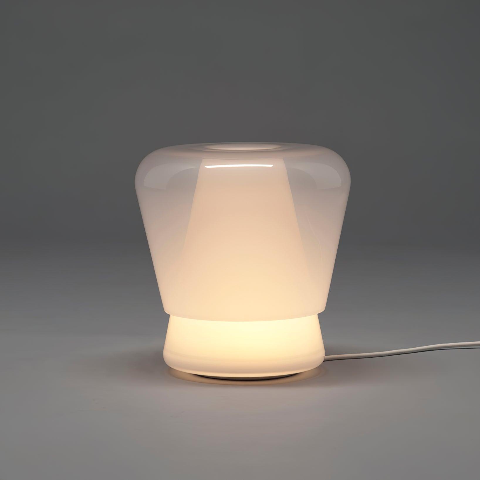 Aurnoril Smoky Glass Table Lamp