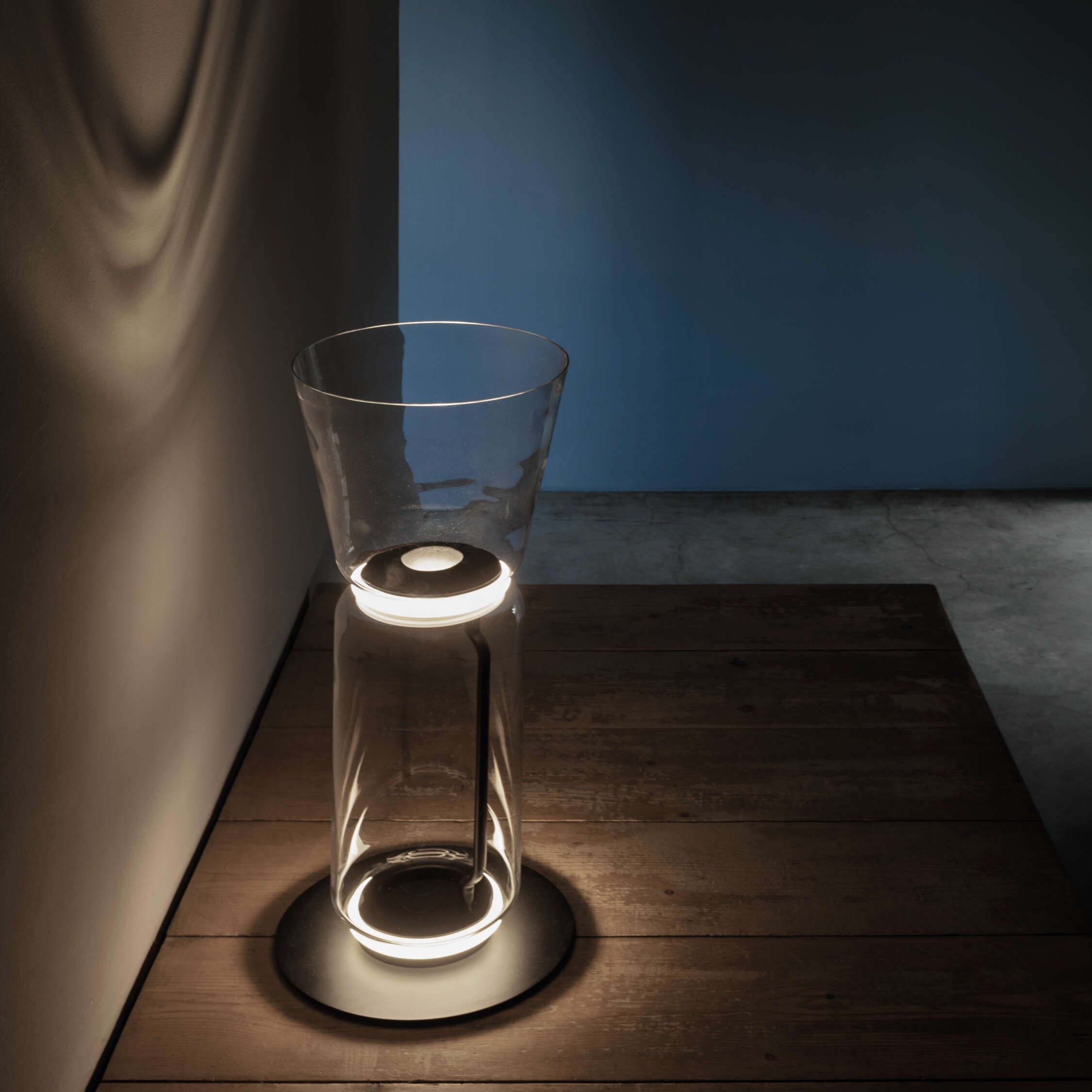Lustra Floor Lamp Bamboo Glass - Neutral Decor