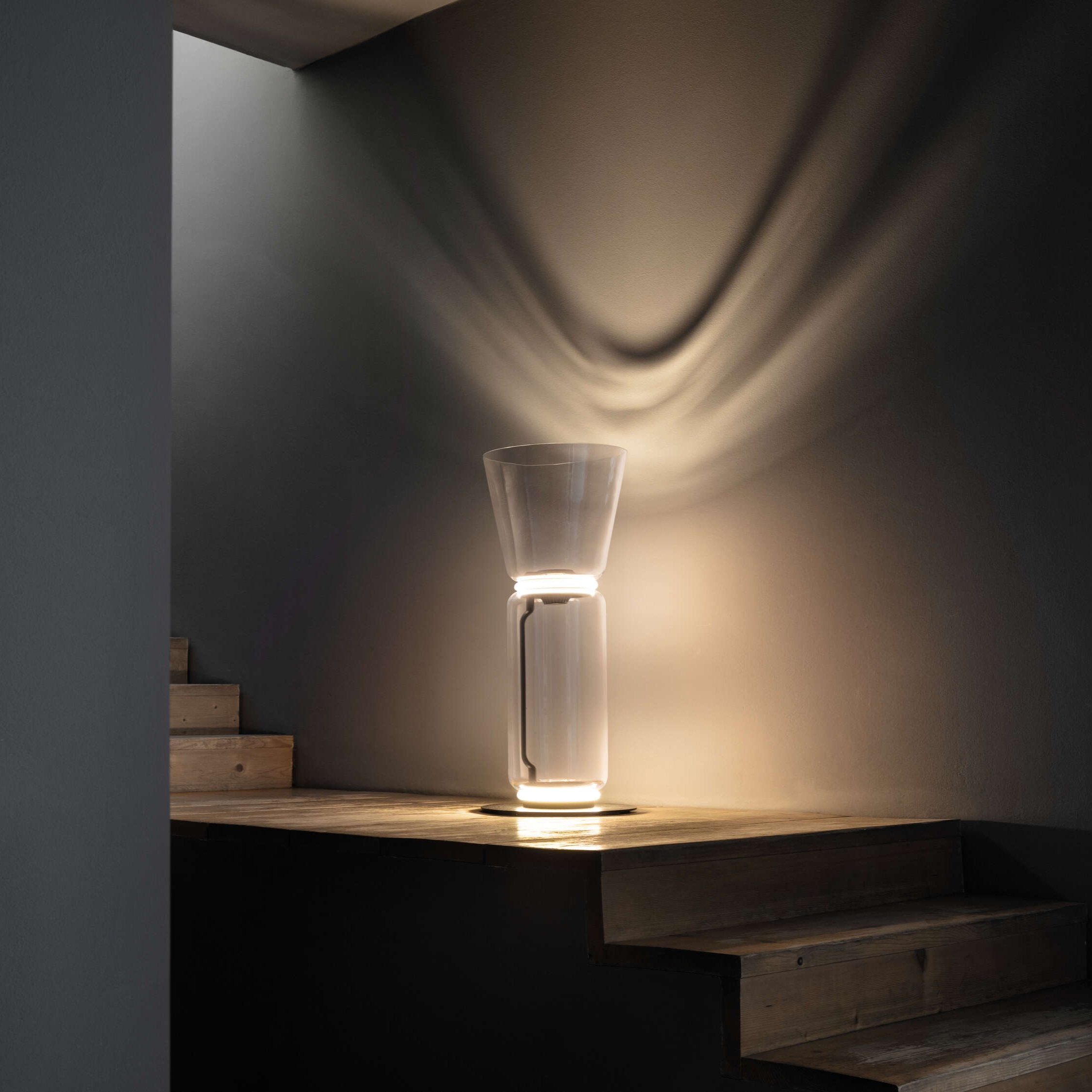 Lustra Floor Lamp Bamboo Glass - Neutral Decor