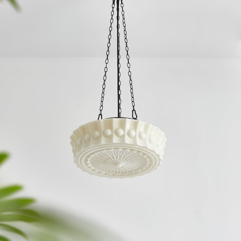Valentina Vintage French Country Dome Pendant Light Living Room - Neutral Decor