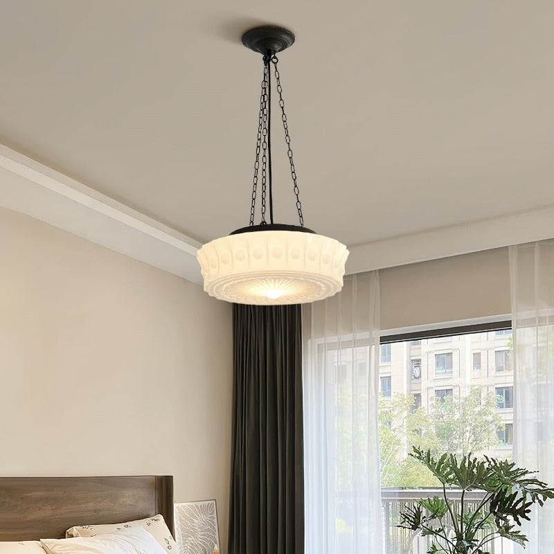Valentina Vintage French Country Dome Pendant Light Living Room - Neutral Decor