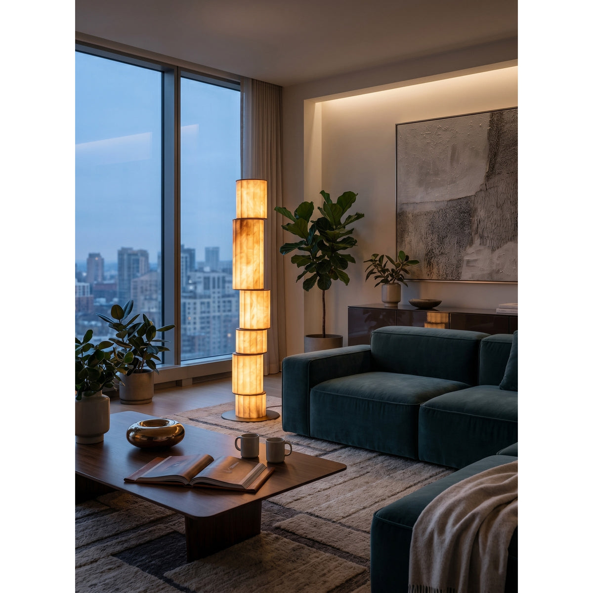 Durell Alabaster Floor Lamp