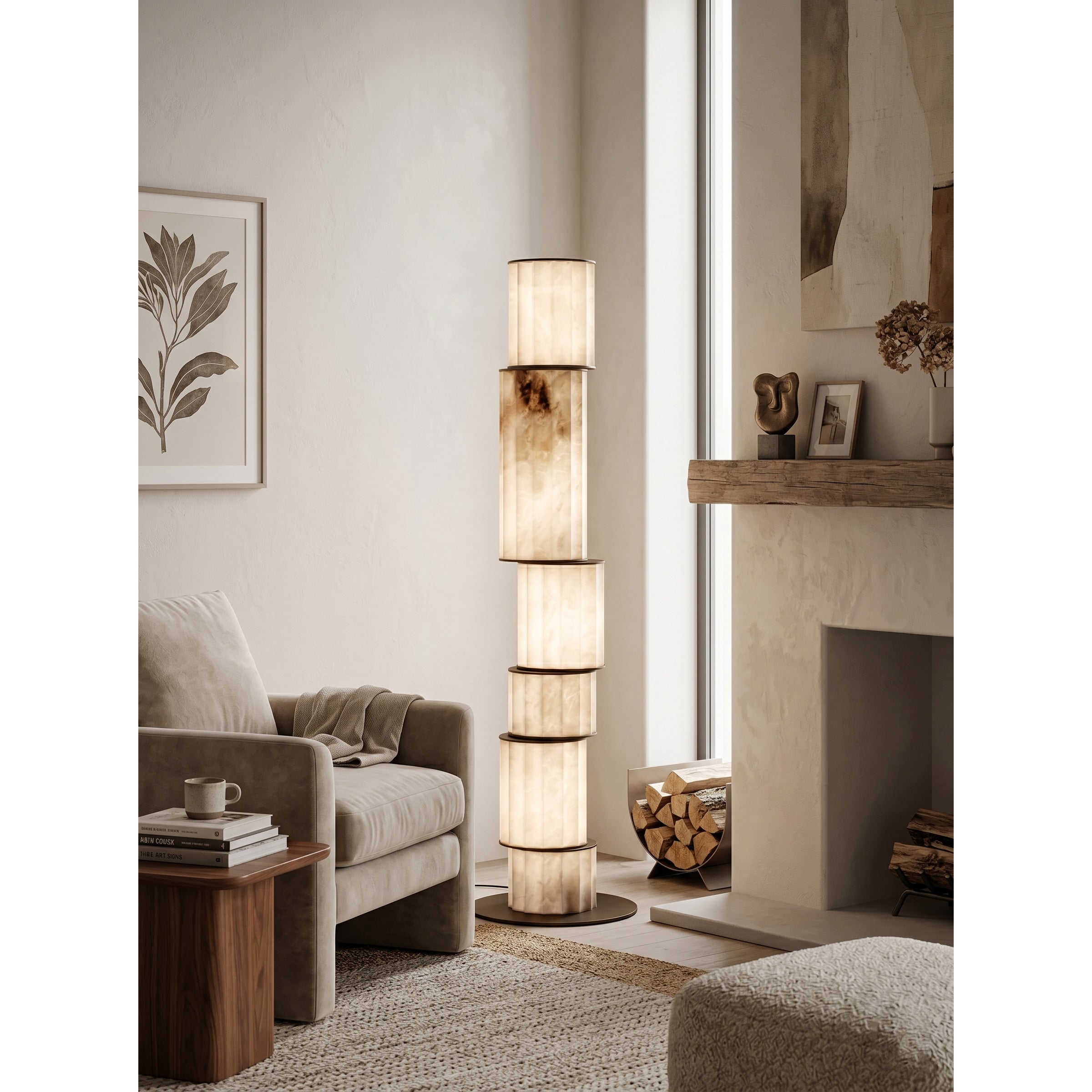 Durell Alabaster Floor Lamp