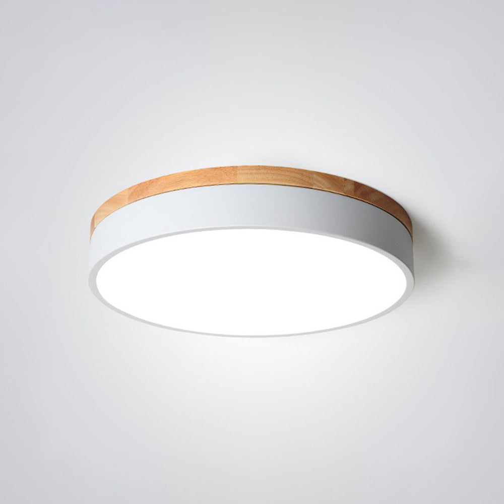 Valentina Nordic LED Round Flush Mount Ceiling Light - Neutral Decor