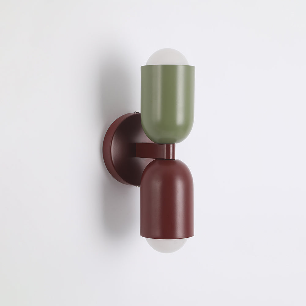 Valentina Modern Art Decoration Double-Headed Colorful Wall Lamp - Neutral Decor