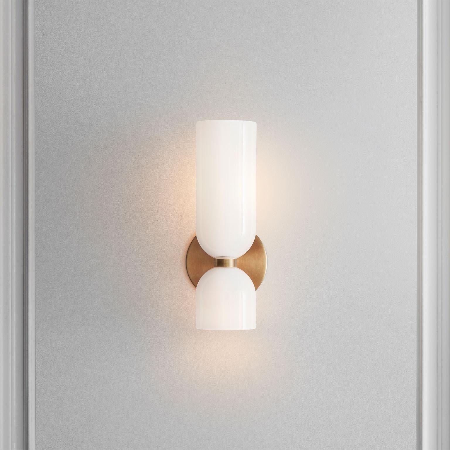 Valentina Modern Bedroom Glass Wall Lamp Sconce - Neutral Decor